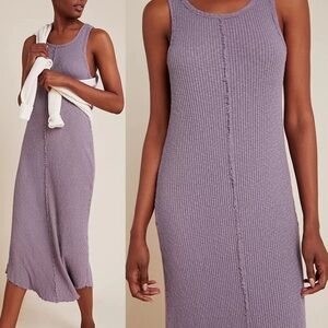 Anthropologie t.LA Lia Ribbed Midi Dress size Medium